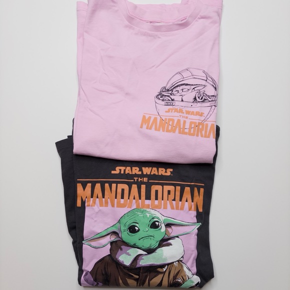 H&M Disney’s Star Wars Mandalorian Baby Yoda 2 Oversized T-Shirts US Youth 20 - Picture 2 of 12